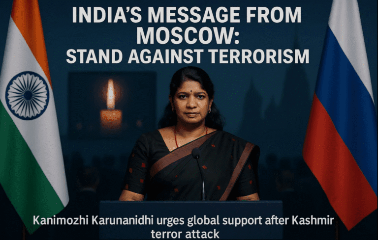 Kanimozhi Karunanidhi in Moscow: India Seeks Global Stand Against Terrorism